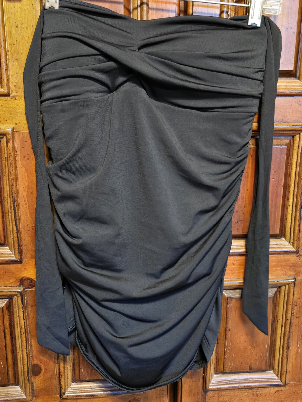 Lands' End Women's Black Halter Tie One Piece Swim Suit Regular Size 8 NWOT